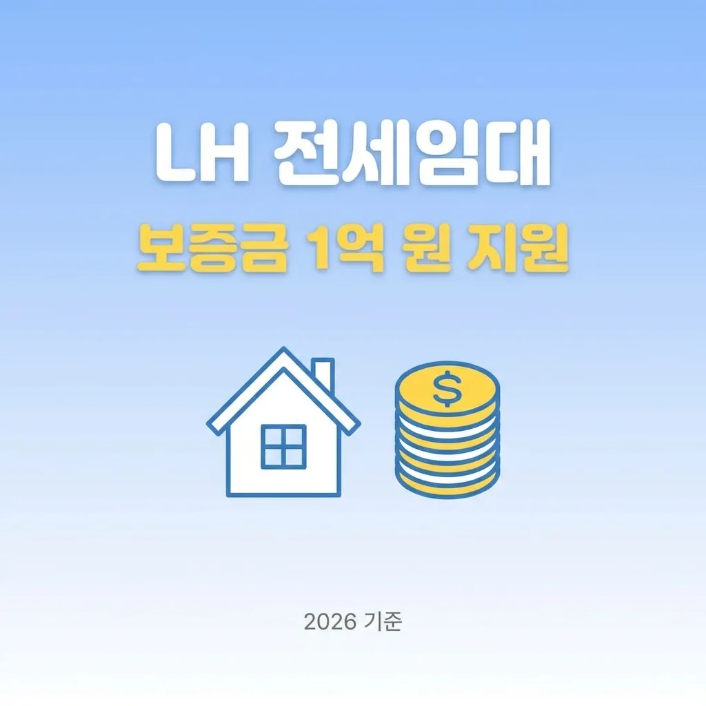 LH 전세임대 신청 조건, 보증금 1억 원 지원받는 방법 유형별 비교 안내
