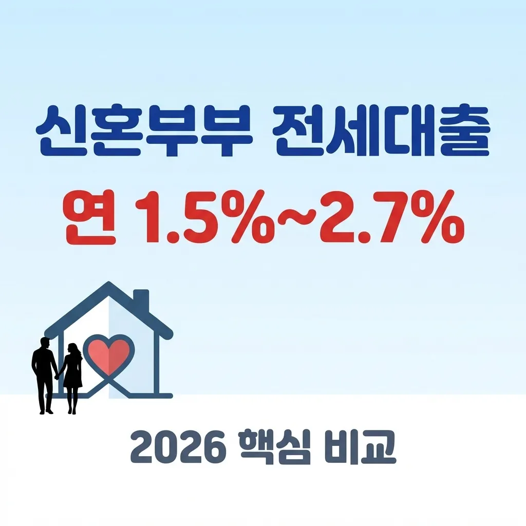 신혼부부 전용 전세대출 조건, 2억까지 저금리로 빌리는 방법 대표 안내
