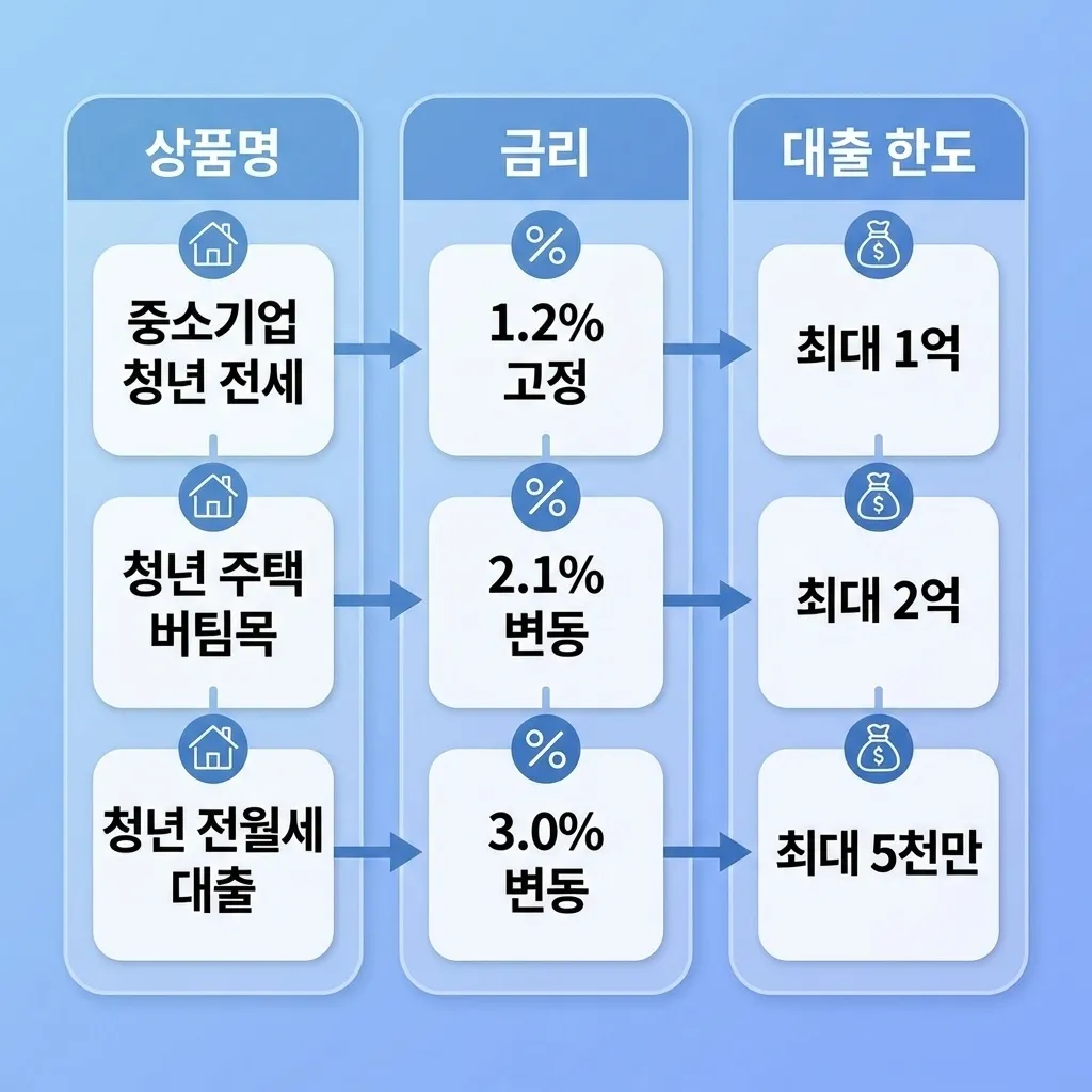 청년드림대출과 버팀목 중기청 전세대출 상품별 금리 한도 비교 가이드