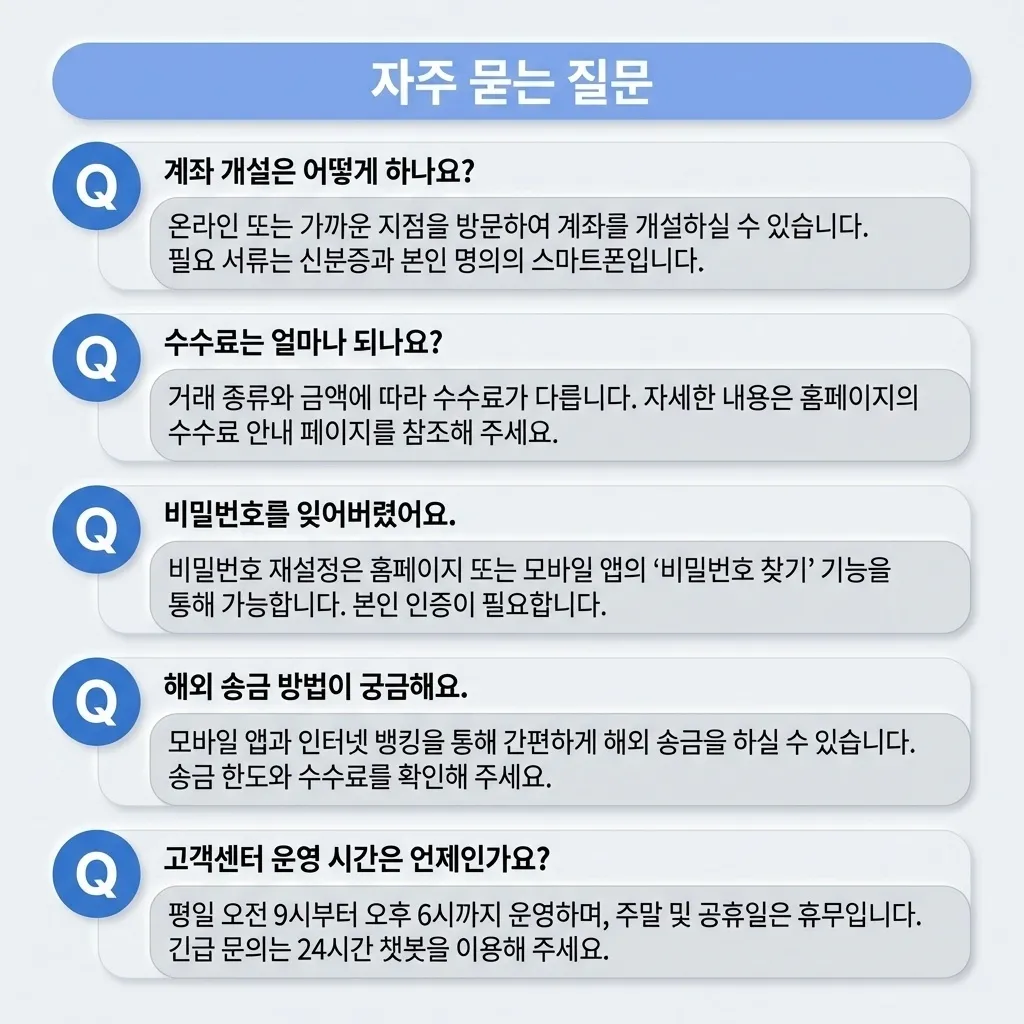 청년 우대형 청약통장 자주 묻는 질문과 답변 정리 화면