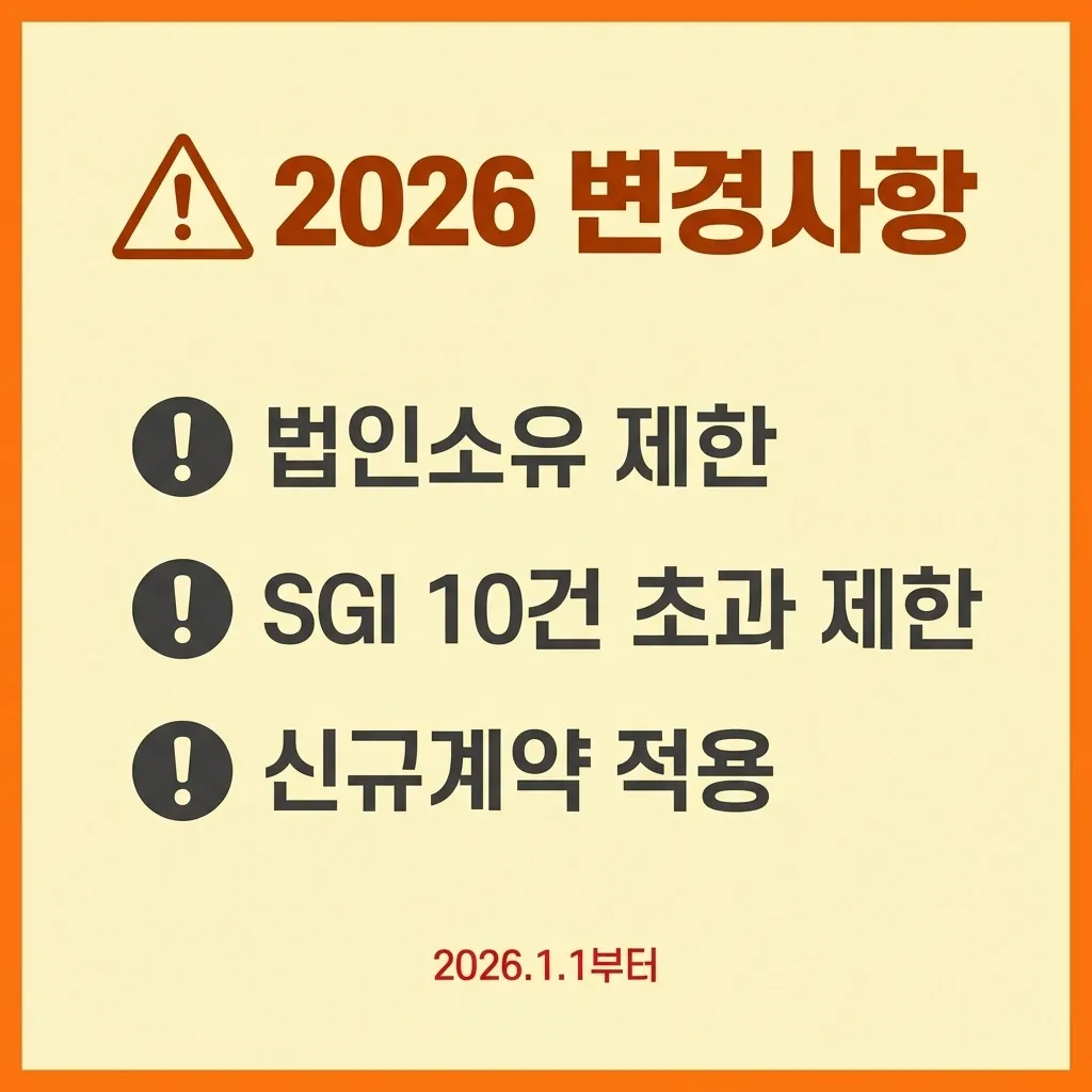 2026년 LH 전세임대 규정 변경 주의사항