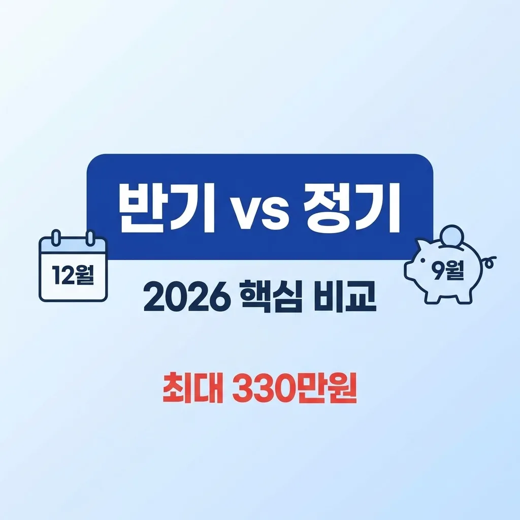 근로장려금 반기 신청 vs 정기 신청, 뭐가 더 유리할까? 2026년 비교
