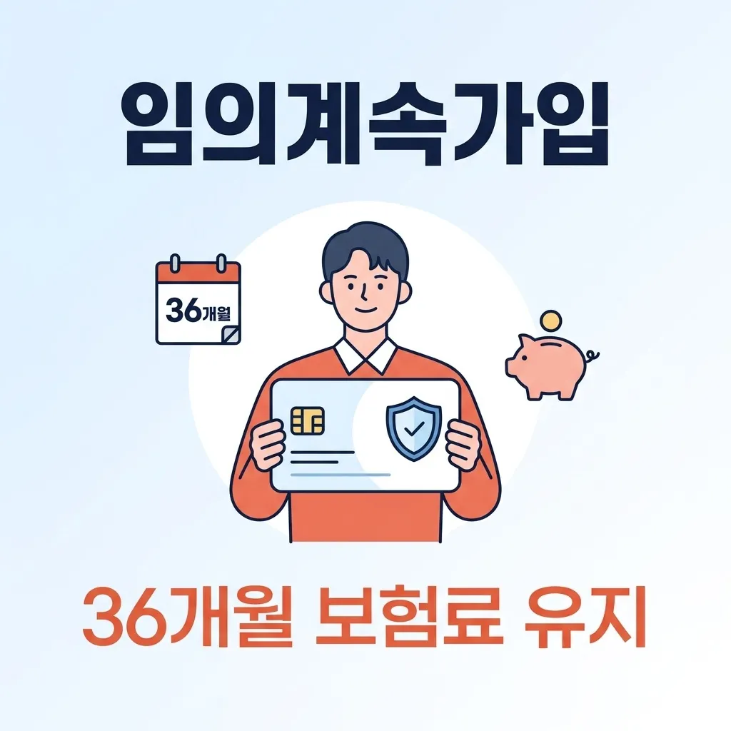 건강보험 임의계속가입, 퇴직 후에도 직장보험 유지하는 법 제도 조건 요약