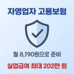 자영업자 고용보험 썸네일