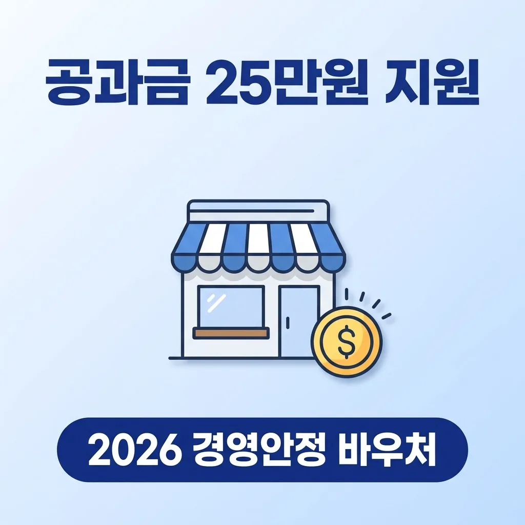 개인사업자 부담경감 크레딧, 공과금 50만 원 지원 신청법 2026년 안내