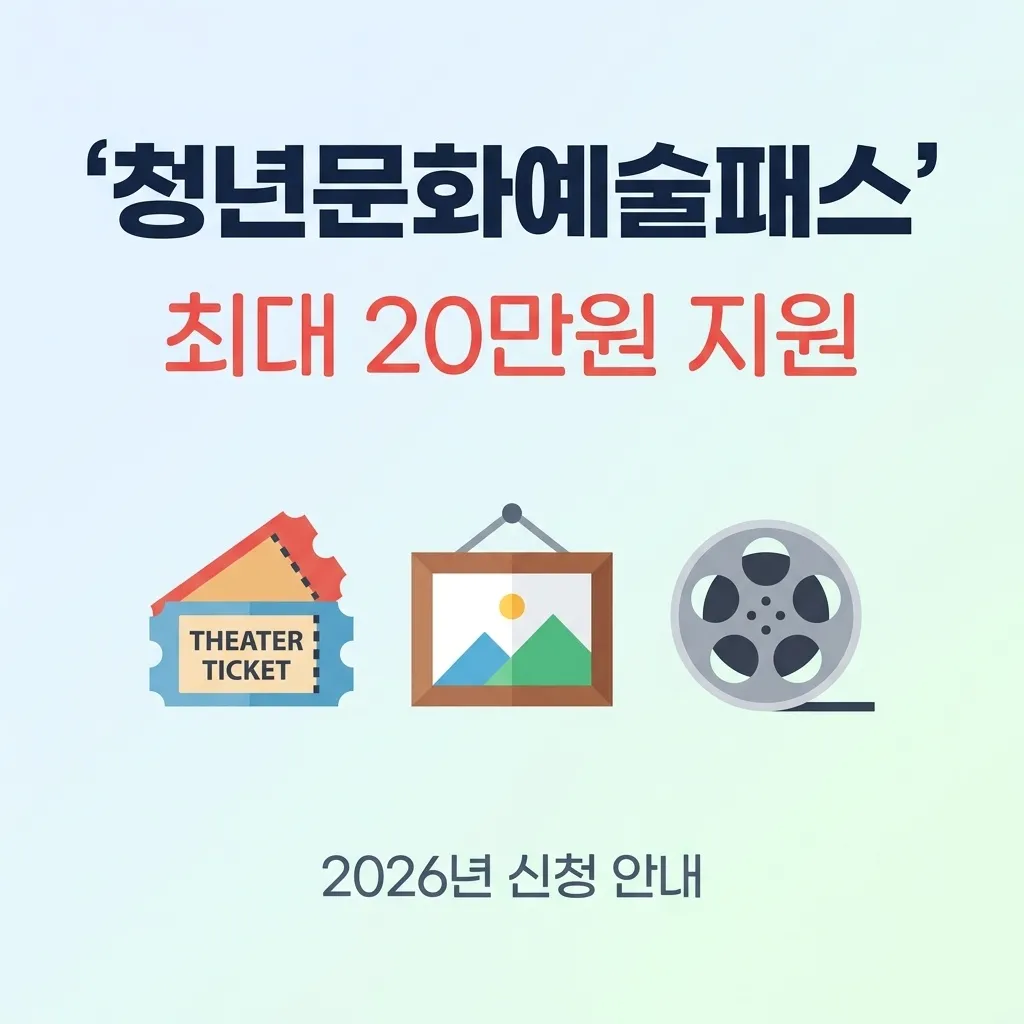 청년 문화예술패스, 공연/전시 관람비 지원받는 방법 2026년 핵심 안내