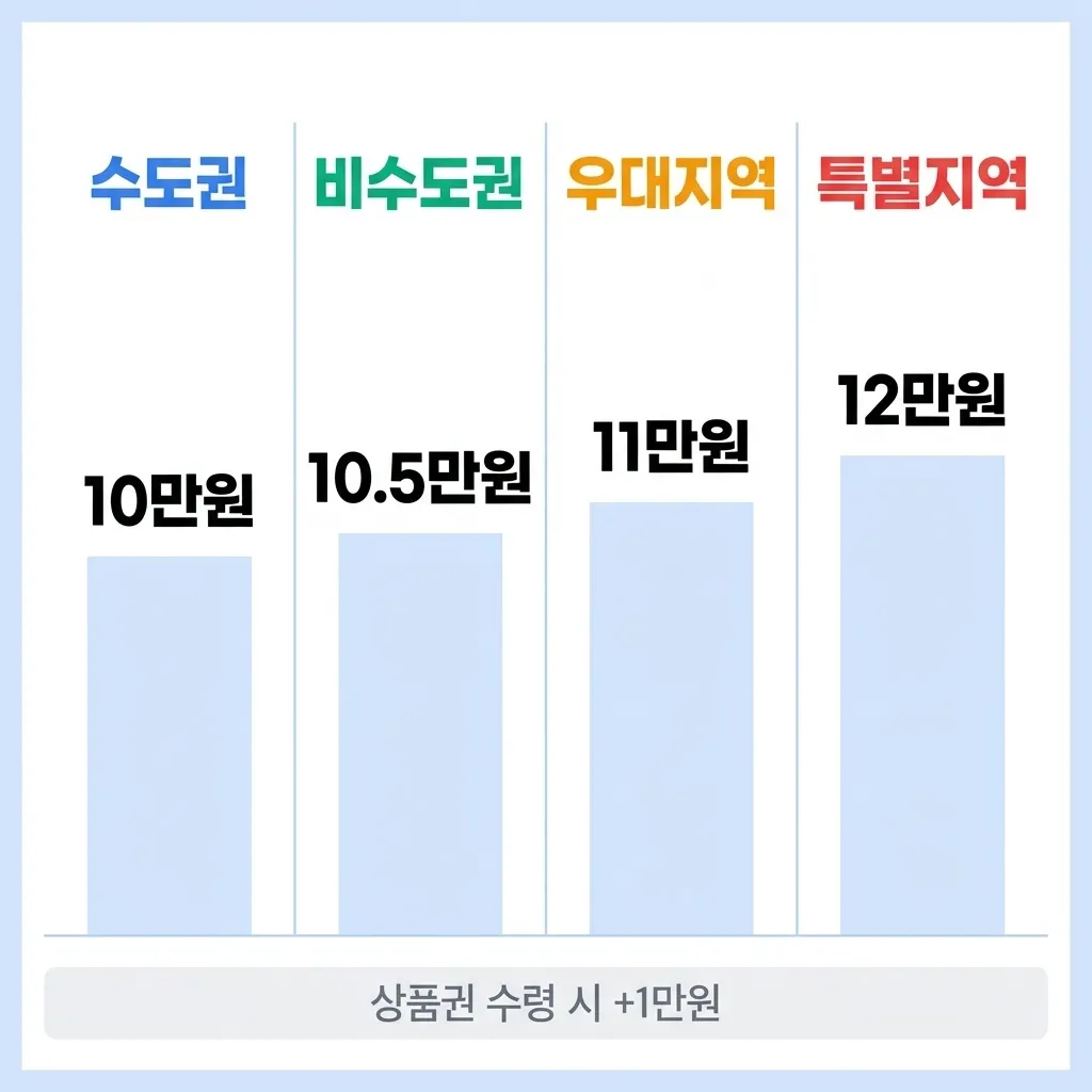 2026년 아동수당 지역별 수령 금액 4단계 비교 안내