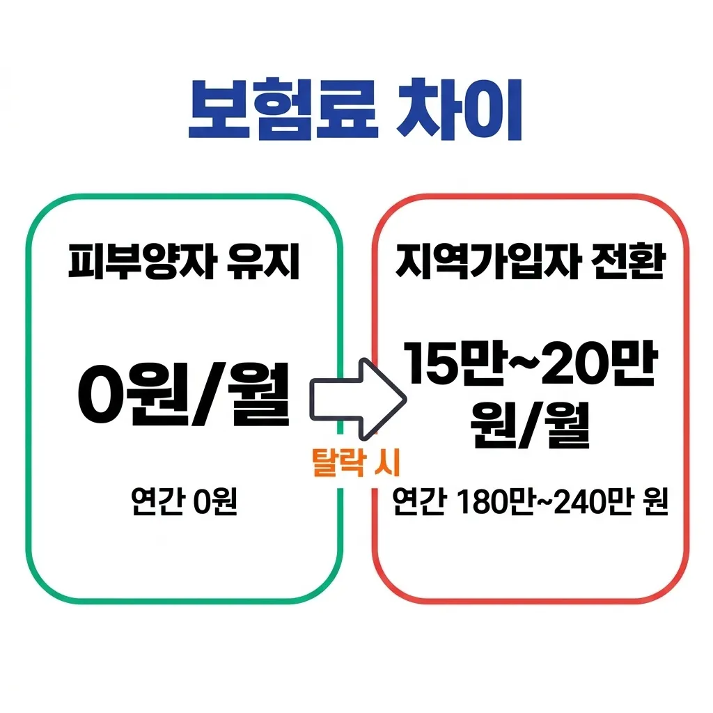 피부양자 탈락 시 지역가입자 보험료 시뮬레이션 피부양자 탈락 시 지역가입자 보험료 시뮬레이션