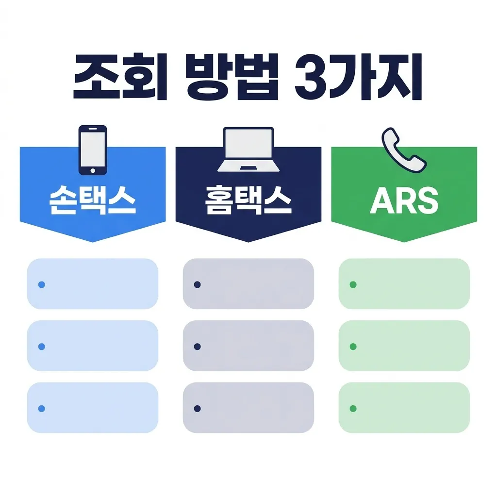 홈택스 손택스 ARS 근로장려금 조회 방법 비교