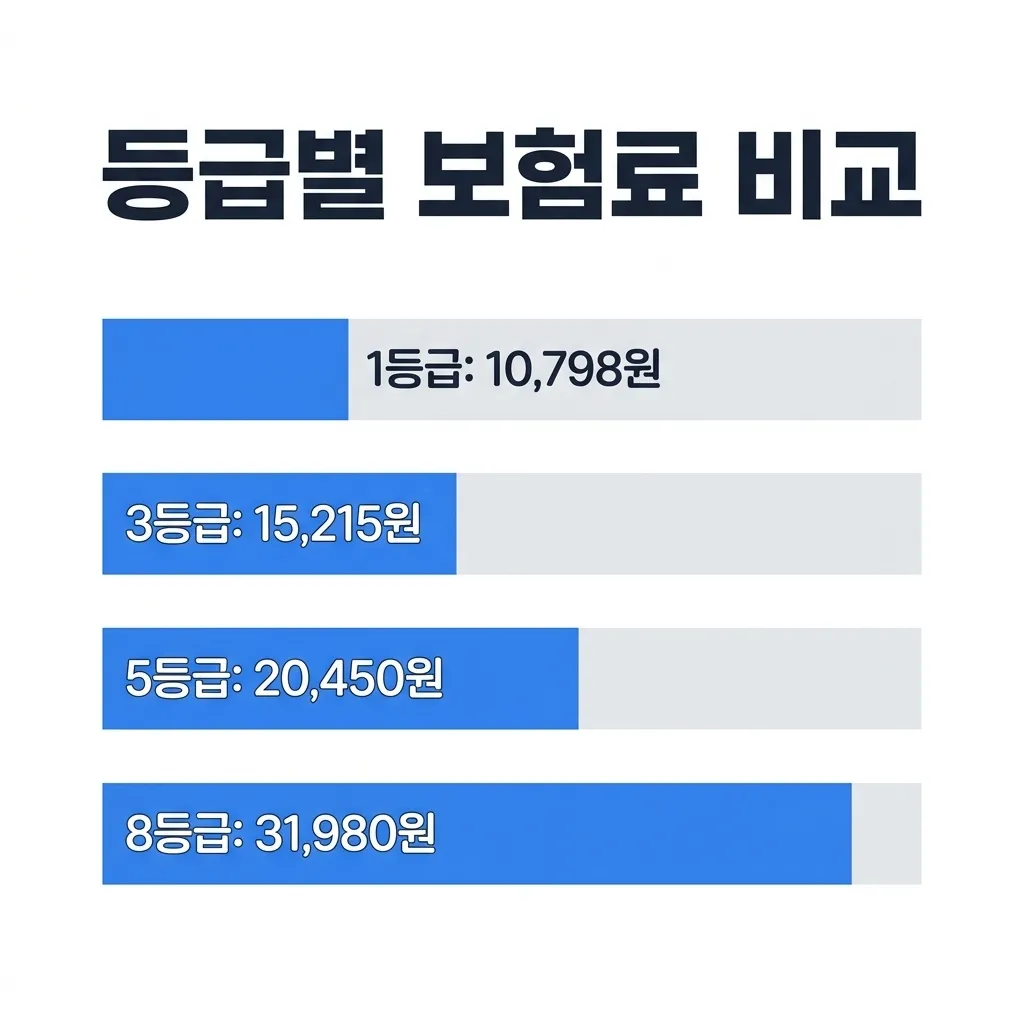 2026년 중소기업사업주 산재보험 등급별 보험료 비교
