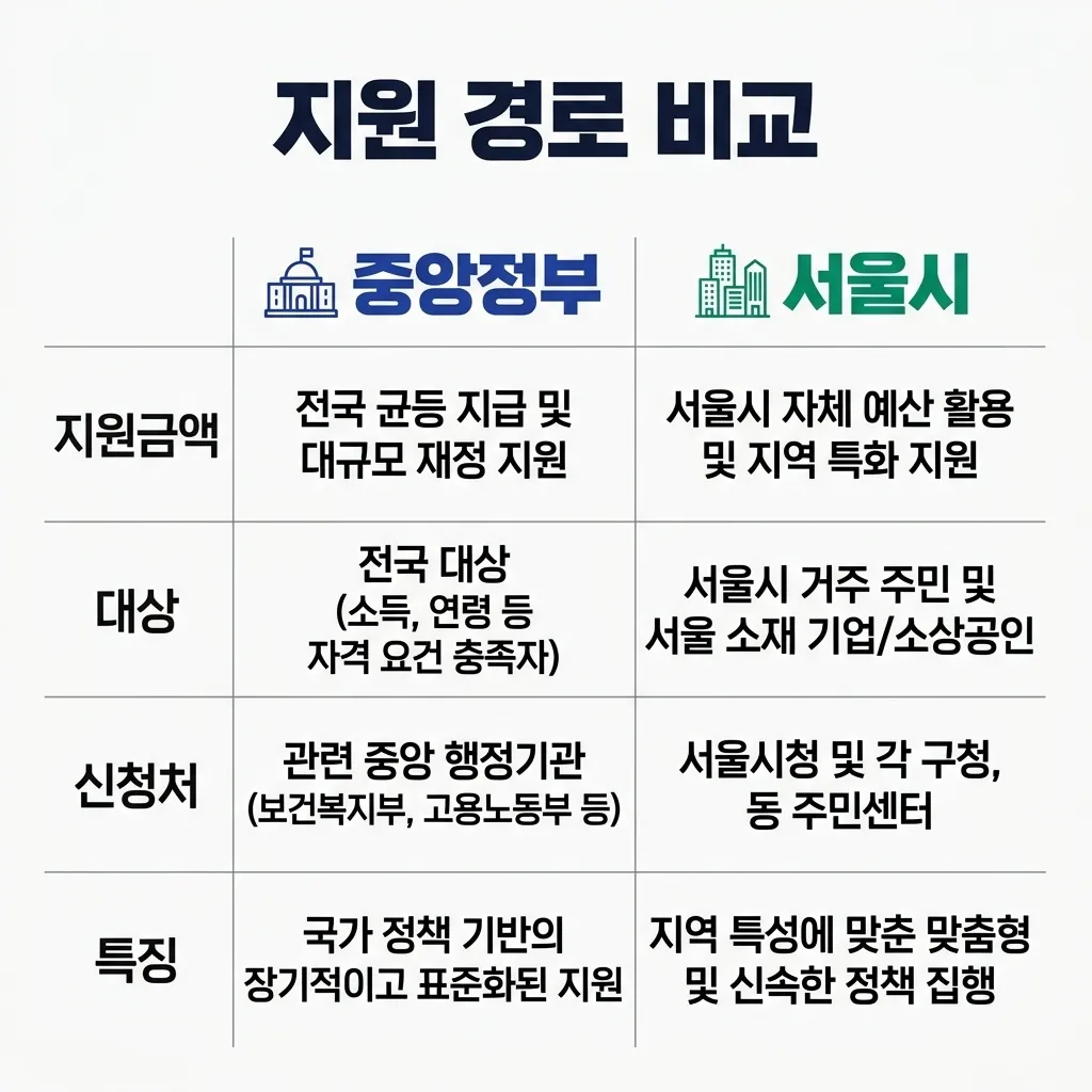 소상공인 홈페이지 제작 지원 자부담금 구간별 비교
