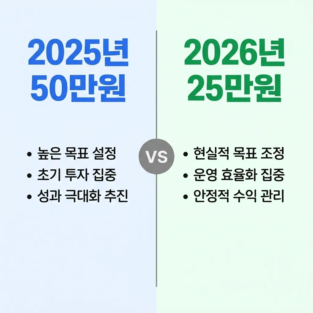 소상공인 부담경감 크레딧 50만 원과 경영안정 바우처 25만 원 비교