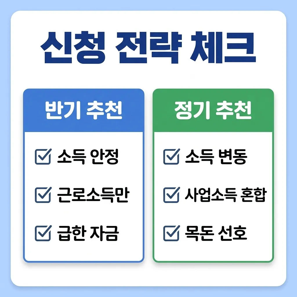 소득 유형별 근로장려금 신청 전략 체크리스트