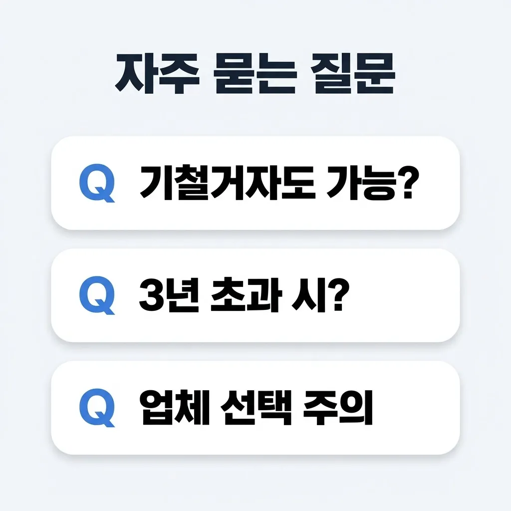 폐업 지원금 자주 묻는 질문 정리 카드