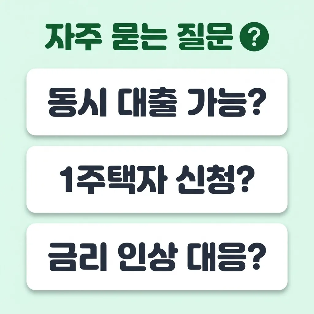 디딤돌대출 보금자리론 자주 묻는 질문 핵심 요약 카드