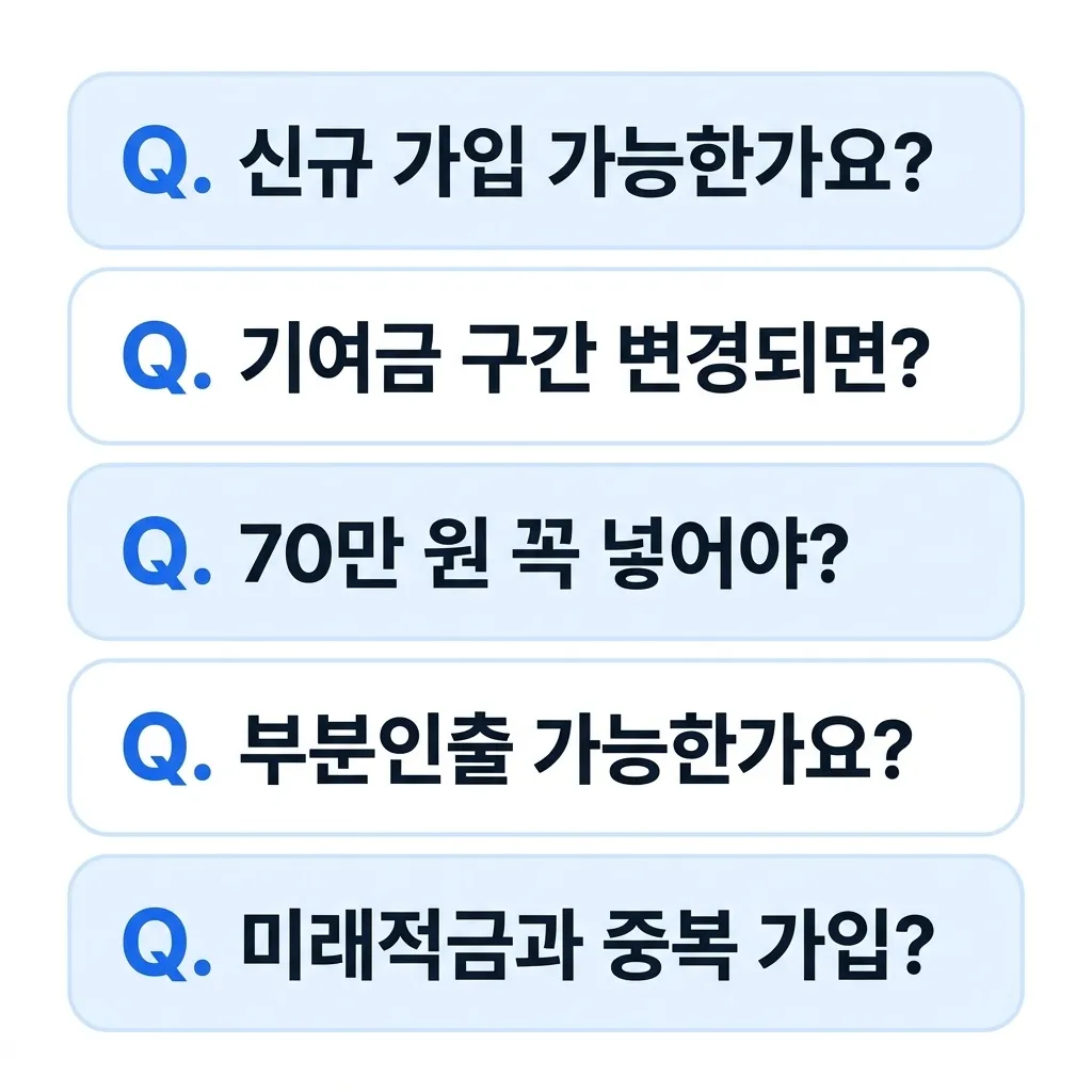 청년도약계좌 자주 묻는 질문 FAQ 정리