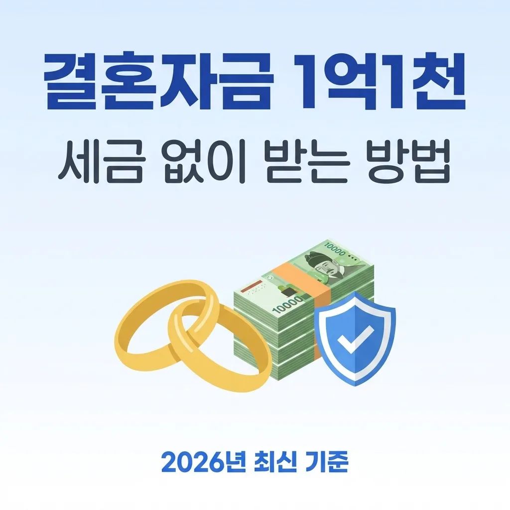 2026년 결혼자금 증여 공제 1억 5천