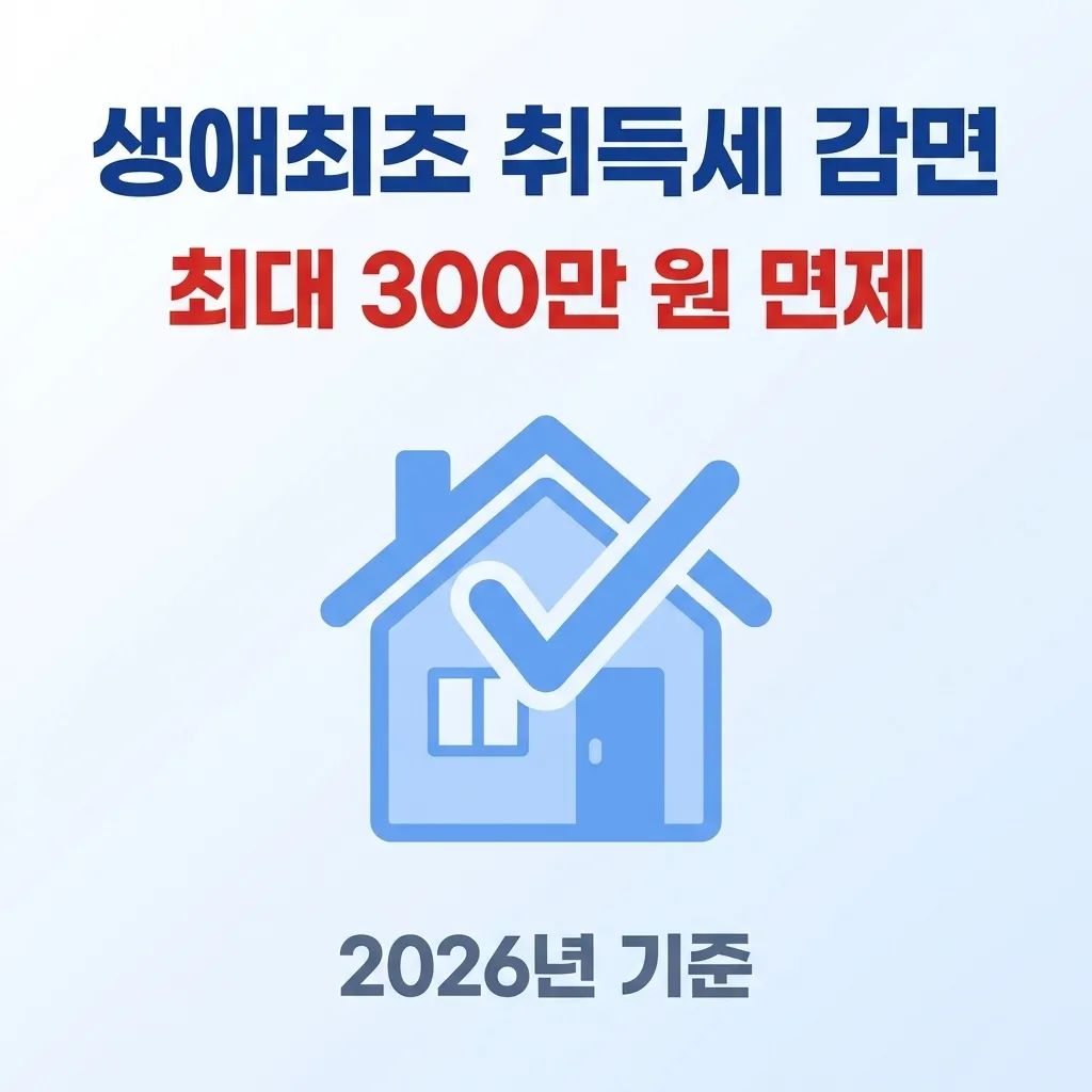 생애최초 주택 구입 취득세 감면
