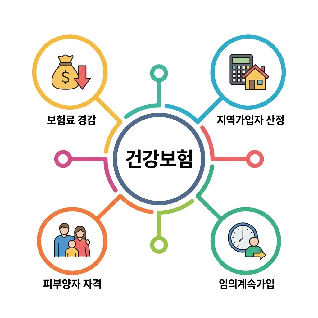 건강보험 피부양자 자격 요건 소득 재산 기준 정리 인포그래픽