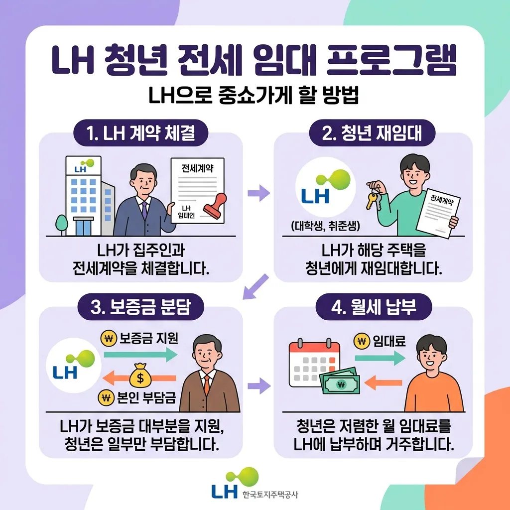 청년 주거지원 LH 전세임대 신청 절차와 조건 안내