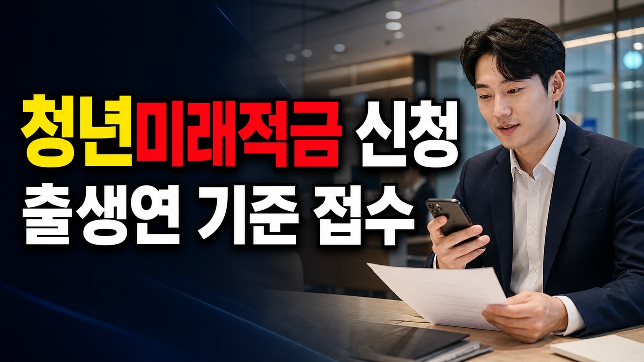 이미 5부제 신청일 놓쳤다면 청년미래적금 이번 주 신청 가능할까 · 청년미래적금, 6월 29일부터 7월 3일까지 출생연 기준 관련 핵심 정보를 상징적으로 보여주는 썸네일 이미지