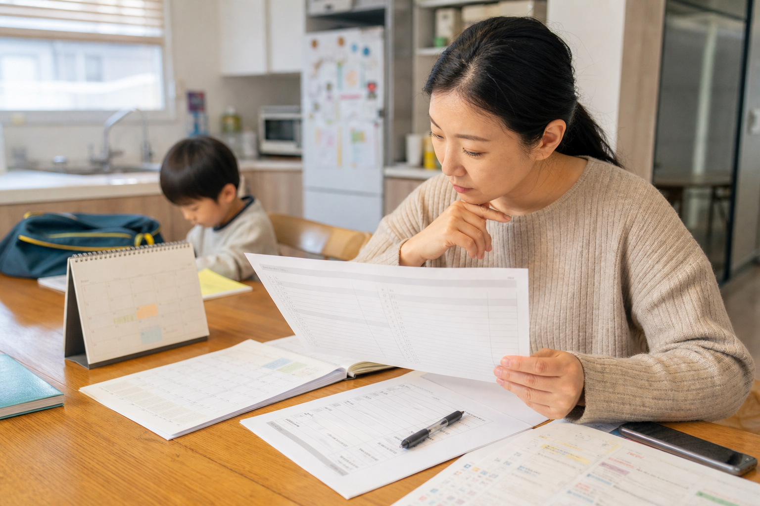 방학 틈새돌봄 신청 대상과 제외 기준을 확인하는 모습