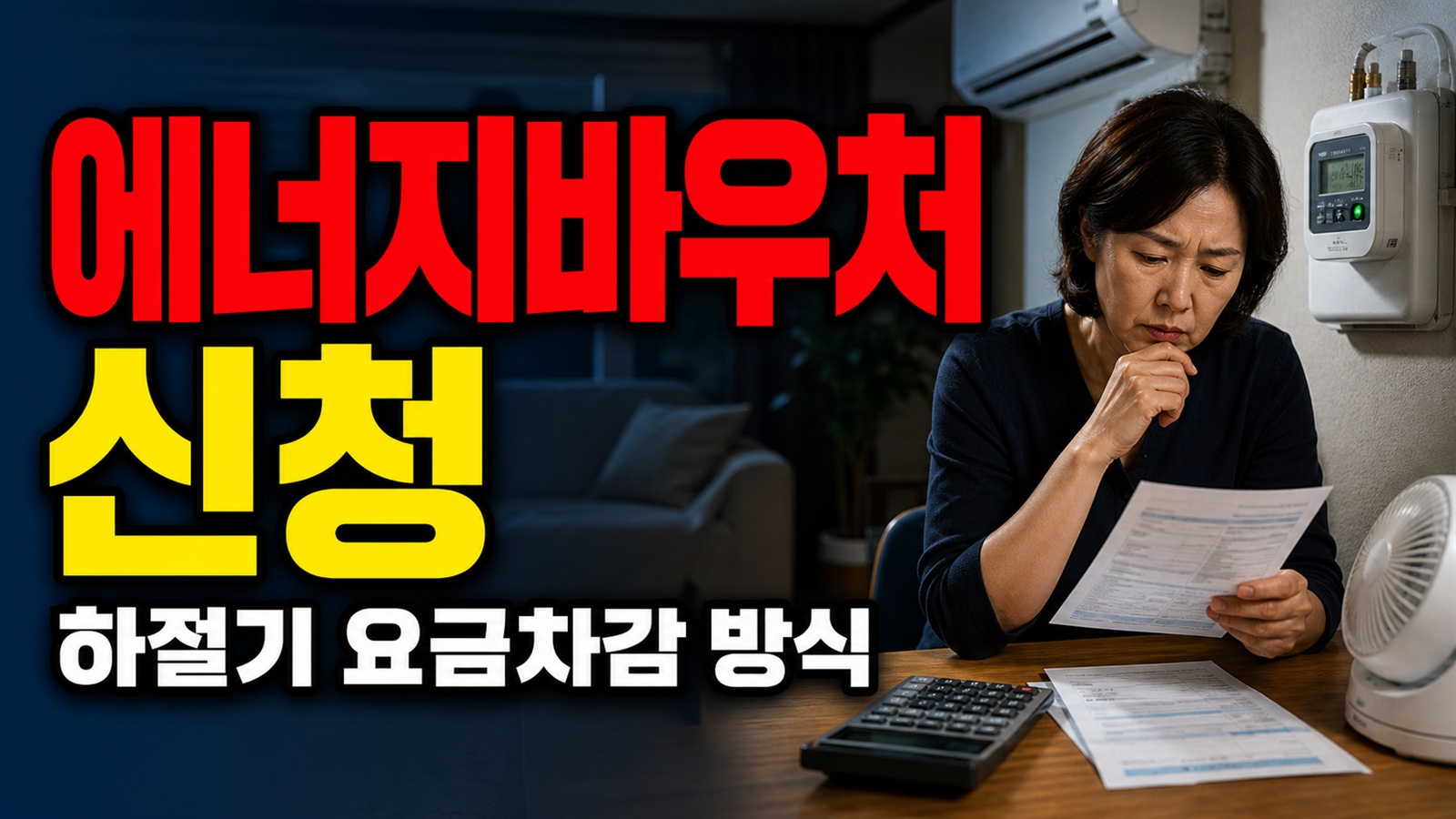 7월부터 바로 카드로 쓰는 건 아니다, 에너지바우처 하절기 요금차감 방식 주의 관련 핵심 정보를 상징적으로 보여주는 썸네일 이미지