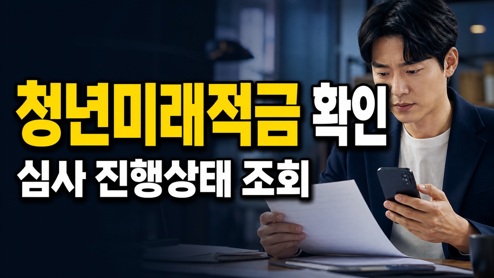 오늘부터 심사라는데 청년미래적금 진행상태는 어디서 봐야 하나 관련 핵심 정보를 상징적으로 보여주는 썸네일 이미지