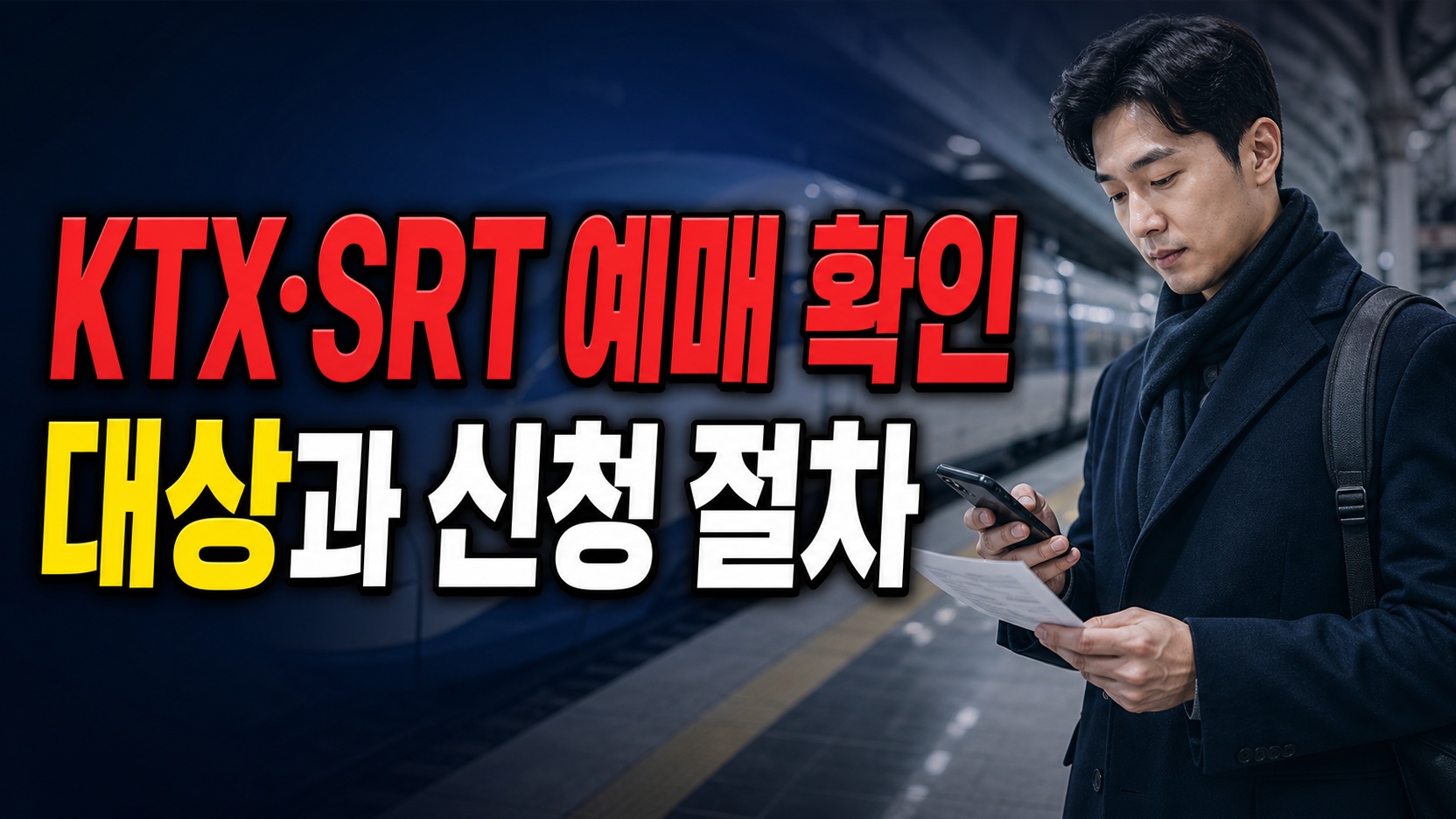 두 달 전 철도승차권 예매, KTX·SRT 통합앱에서 별도 신청해야 하나? 관련 핵심 정보를 상징적으로 보여주는 썸네일 이미지