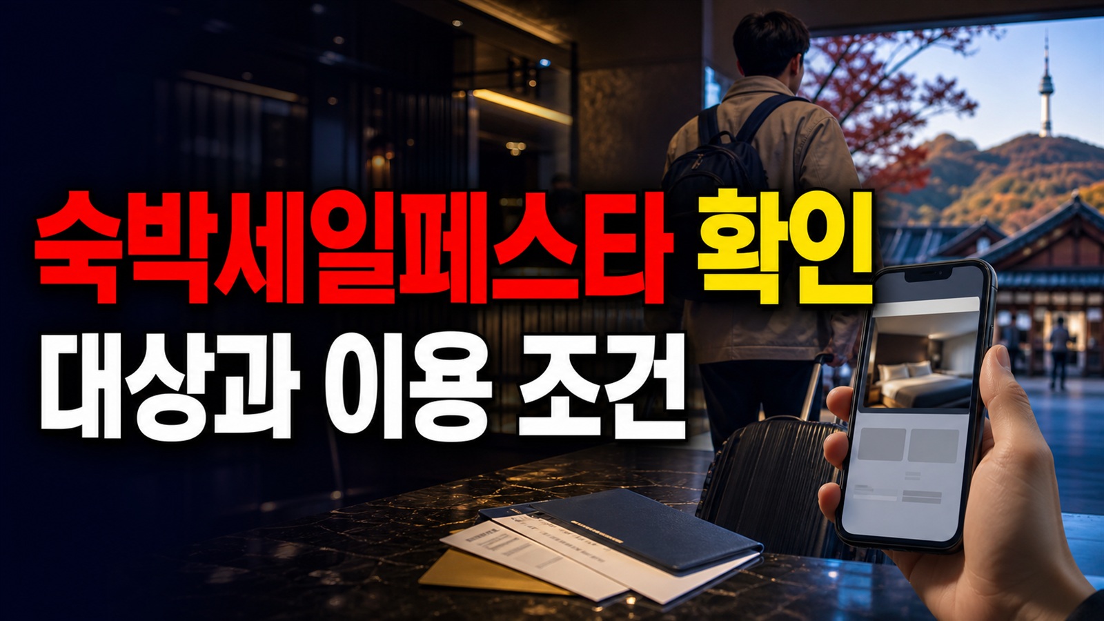 14만 원 이상 연박이어야 7만 원, 숙박세일페스타 대상지역 85곳도 확인 관련 핵심 정보를 상징적으로 보여주는 썸네일 이미지