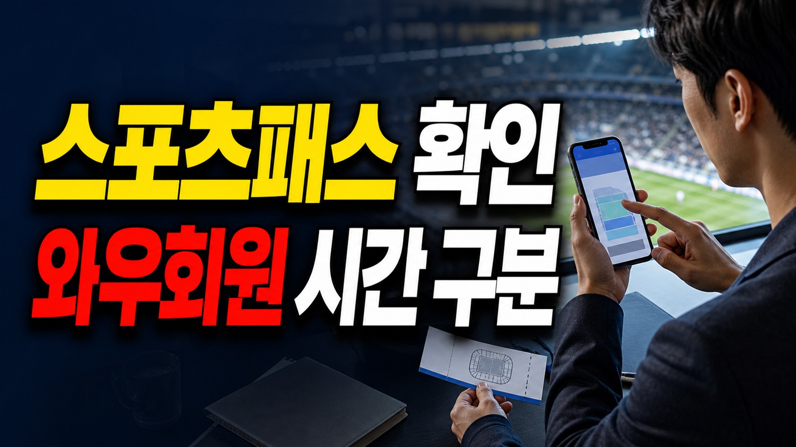 스포츠패스 없어도 쿠팡플레이 시리즈 예매 가능할까? 와우회원 시간 구분 관련 핵심 정보를 상징적으로 보여주는 썸네일 이미지