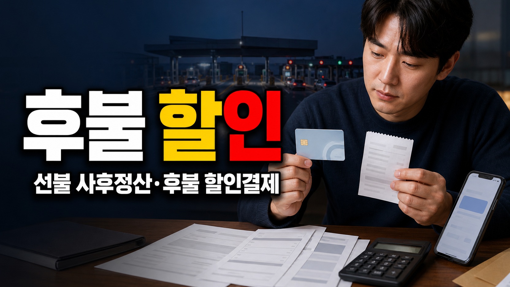 선불은 사후 정산, 후불은 할인 결제…다자녀 고속도로 통행료 처리 방식 차이 관련 핵심 정보를 상징적으로 보여주는 썸네일 이미지