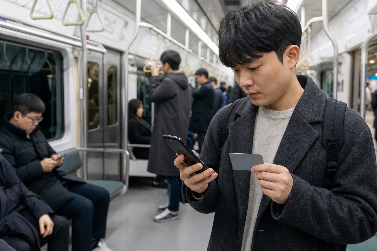 모두의카드 등록 관련 대중교통 이용 장면