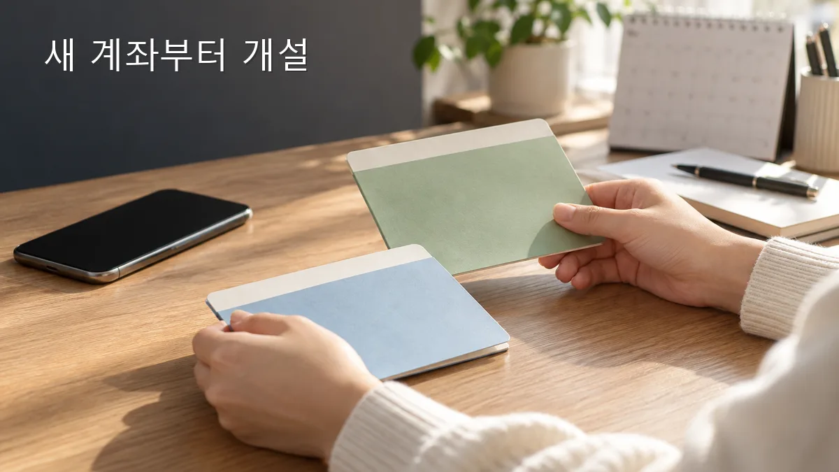 청년미래적금 계좌를 먼저 개설하고 청년도약계좌 특별중도해지를 준비하는 모습