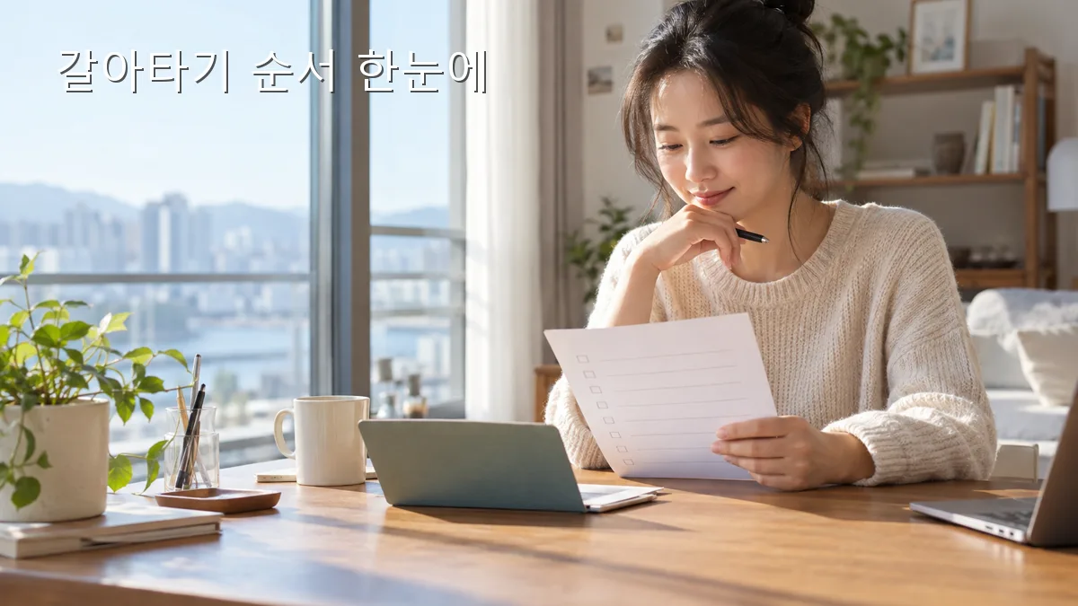 청년미래적금 2차 심사와 갈아타기 순서를 확인하는 신청자